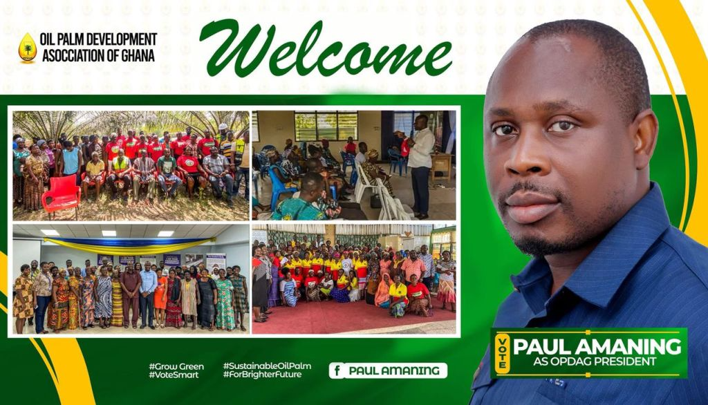 Paul Amaning elected national president of OPDAG: A New Dawn for Ghana’s Oil Palm Industry